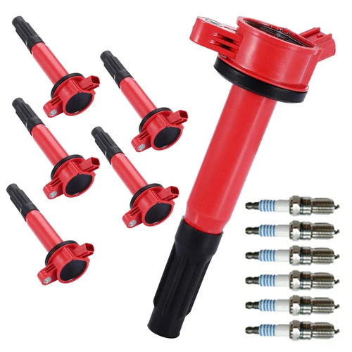 6 Pack UF486 Ignition Coil & Spark Plug for 2009-2012 Ford Escape Fusion V6 3.0L - Picture 10 of 18