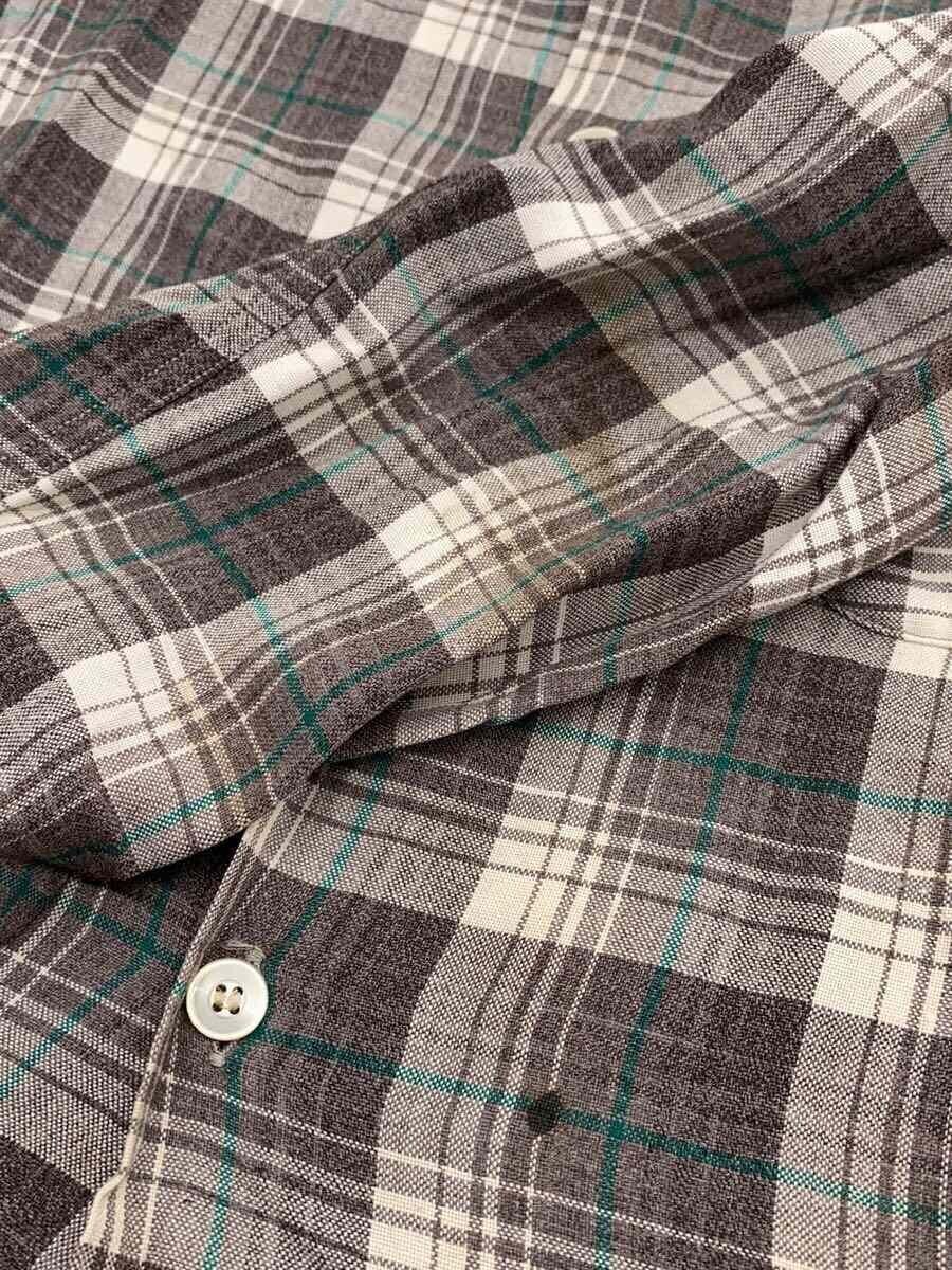 Other brands long sleeve shirt 60S open collar M rayon Gray Other brands long sleeve shirt 60S open collar M rayon Gray