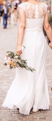 Charme Hochzeitskleid Standesamtkleid Ivory 40 M L Kleid Trauung Brautkleid wNEU