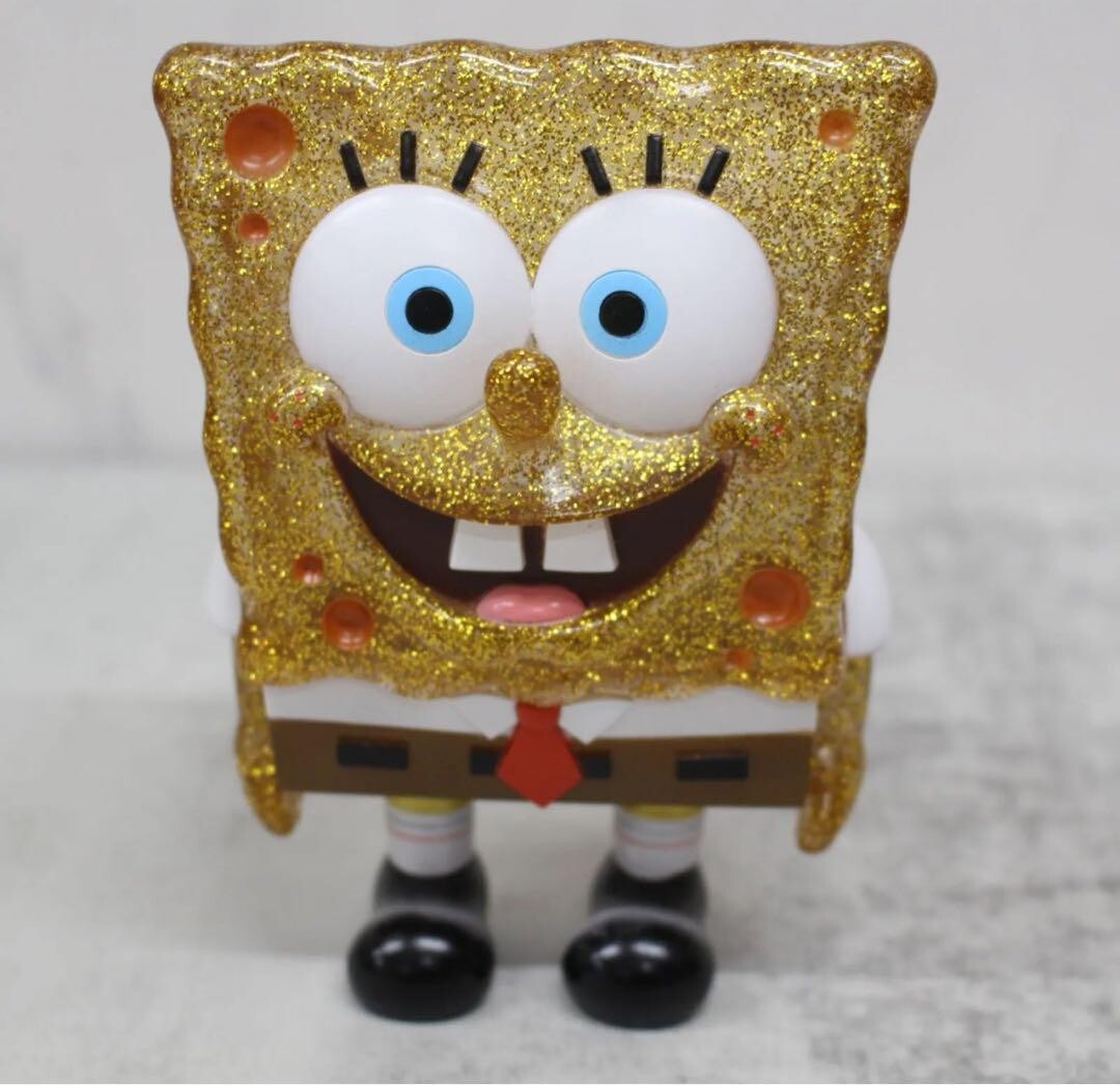 コミック・アニメ Secretbase SPONGEBOB CLEAR GOLD RAME SECRETBASE Spongebob Soft Vinyl Figure FULL COLOR CLEAR GOLD