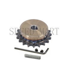 08B 20 Teeth Sprocket Bore 15mm to 35mm Metal Pilot Motor Roller Chain Keyway