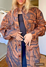 House Of Sunny Swirled Paradise Padded Overshirt /normal Price £150