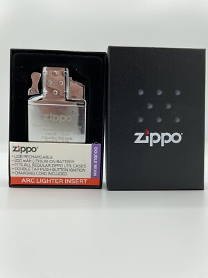 Neu Zippo Electric Arc Flame Box Windproof Flame Feuerzeug Nachfüllbarer Einsatz