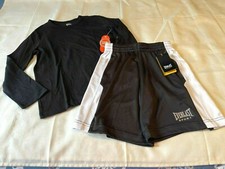 Image of EVERLAST Boy's ACTIVEWEAR SHORTS & WONDER NATION Long Sleeve T-SHIRT- Size 8 NWT