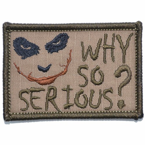 Warum so ernst? Joker Zitat - 2x3 Patch - Bild 9 von 9