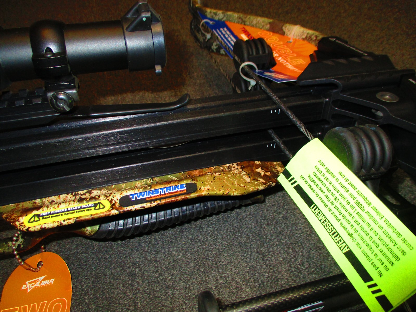 EXCALIBUR TWINSTRIKE Crossbow + Charger EXT Crank + 4 Arrows BID NOW