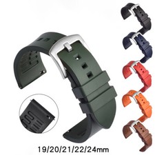 High-Grade FKM Fluoro Rubber Watch Strap Band Smart Bracelet 18-24 Quick Release