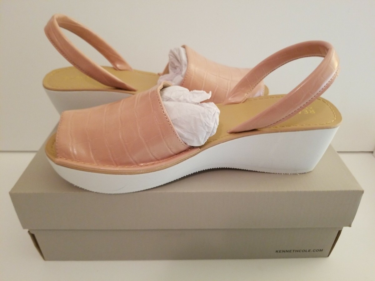 Kenneth Cole Reaction Womens FINE GLASS Open Toe Casual Wedge