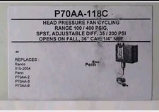 Penn P-70AA-118C Refrigeration Fan Cycling Control