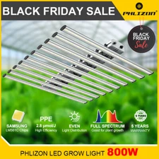Phlizon 800W LED Grow Light for 6x6ft Commercial Hydroponic Plants Greenhouse 