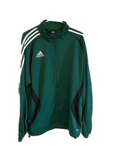 Adidas Medium Green Three Stripe Full Zip Classic Style Track Jacket New w/Tags