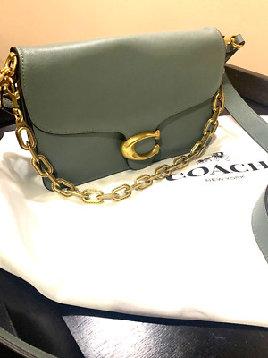 COACH  Chain Tabby Shoulder Bag Color Sage