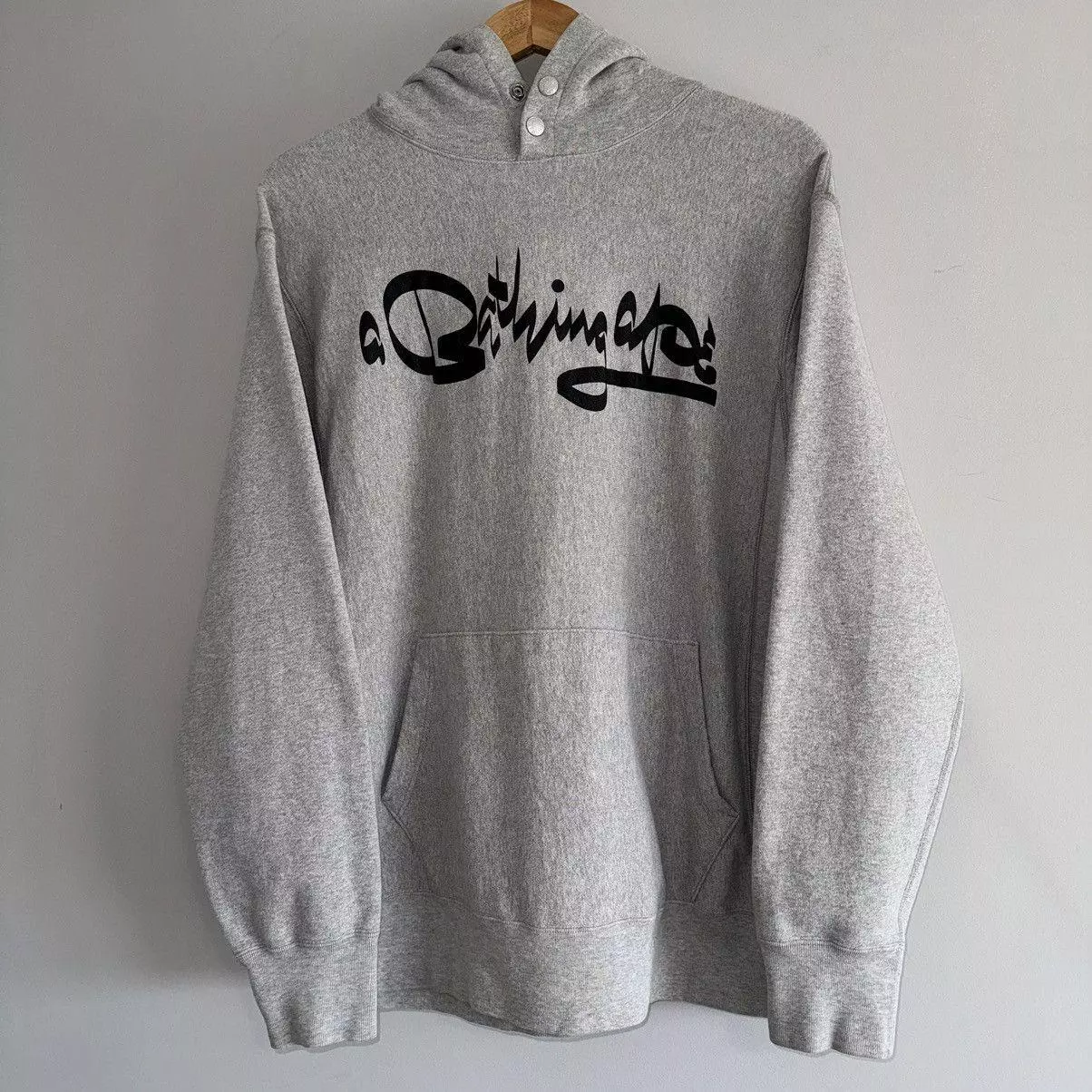 Sweat à capuche Bape x Futura Script logo cursif nigo singe de bain cachette recon