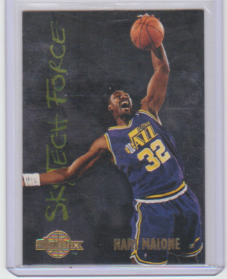 1994-95 SkyBox Premium SkyTech Force Insert #SF13 Karl Malone Utah Jazz