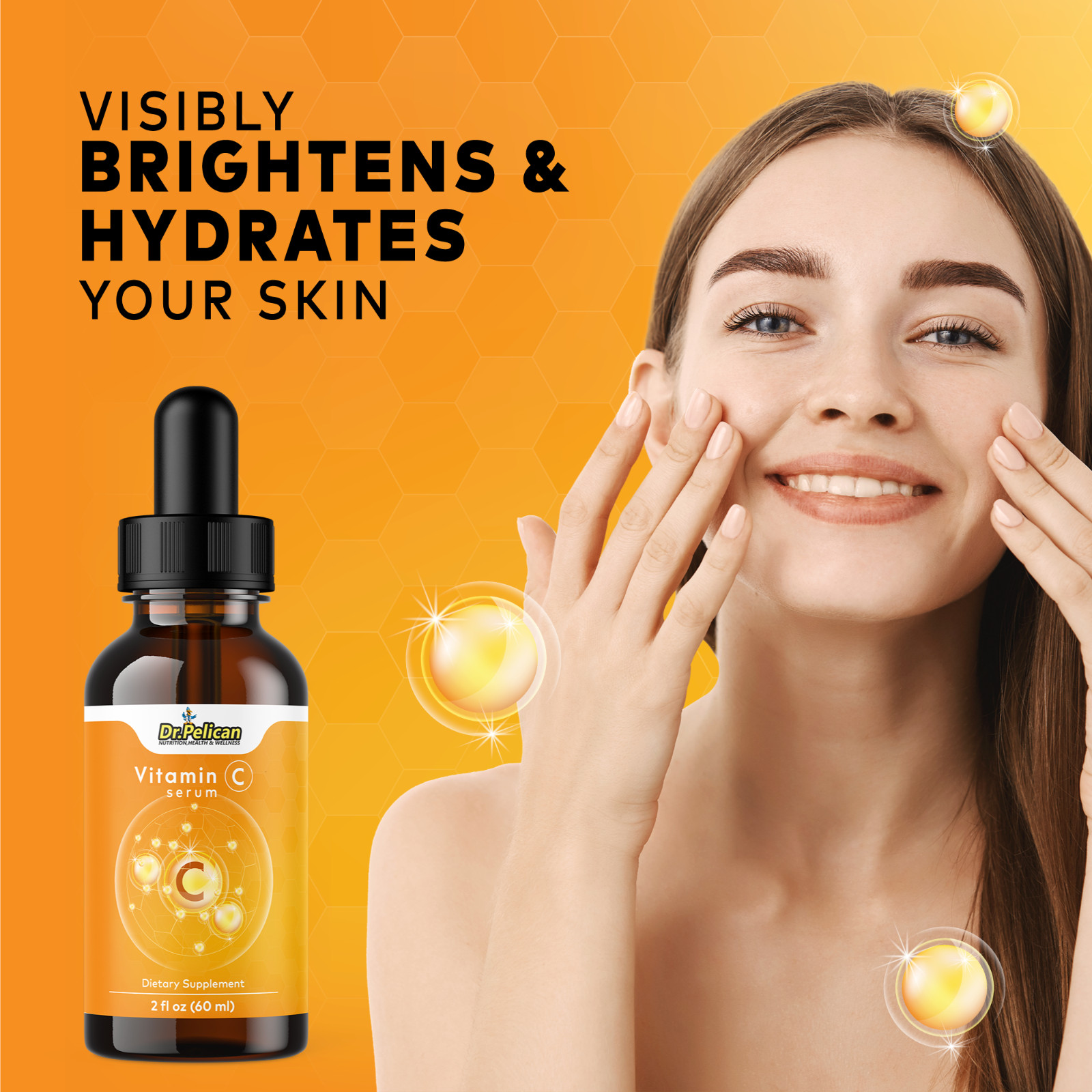 Vitamin C Serum Drops-Anti Aging Health-4 Bottles-240ml (2fl oz)