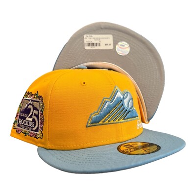 New Era Colorado Rockies Jae Tips Forever Pack 59FIFTY Fitted Hat Size 7 3/8