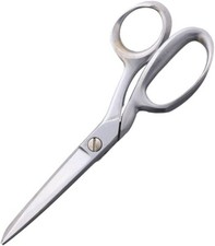 Scissors With 2.5" Matte-Finish Stainless Steel Blades Stainless Handles USA