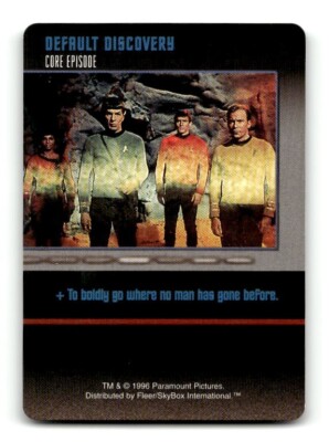 1996 Paramount Picture Star Trek Game Card Core Episode Default Discovery