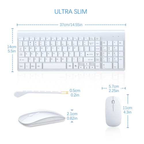 TopMate Wireless Keyboard and Mouse Ultra Slim Combo, - Picture 2 of 6