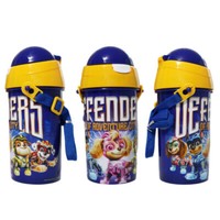 Paw Patrol Wasserflasche Trinkflasche Flasche 500 Ml Griff Halm Gurt