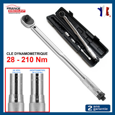 Clé dynamométrique 28-210 Nm 1/2 pouce