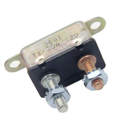 Interruttore Fusibile Auto Reset 30A 12V-48V DC Impermeabile – Per Auto, Barca, Camper