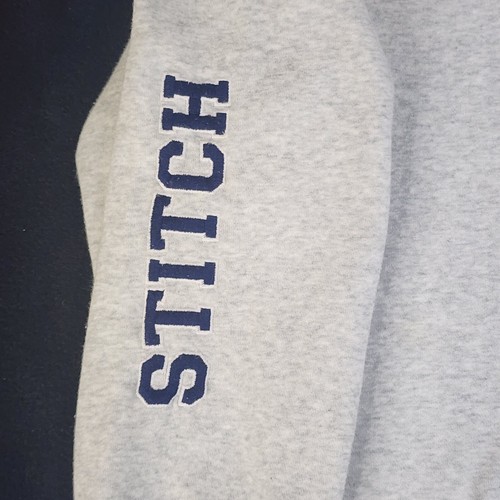 Disney Stitch Mens Hoodie Sweatshirt Size XL Gray Long Sleeve Full Zip #1724 - Picture 6 of 22