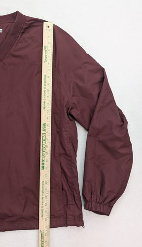 Joes USA Men's Jacket Size XL V-Neck Maroon Pullover Windbreaker Lightweight - Picture 9 of 18