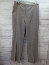 Kasper Dress Pants Womens Sz 12 Lined High Rise Chevron Pattern Gray