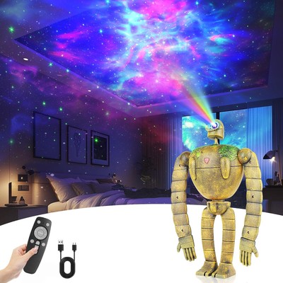 Galaxy Projector, Star Projector for Bedroom, Sky City Guard Projector with T...
