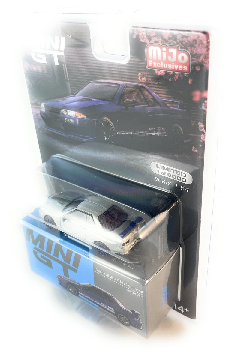 chase! Mini GT 1:64 Nissan Skyline GT-R Top Secret VR32 Blue