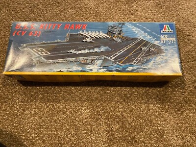 Italeri 522: U.S.S. Kitty Hawk (CV63), Kit in 1/720, NEW But Not Sealed.