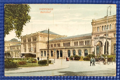 Vintage c1909 Hannover Bahnhof Germany Postcard | eBay