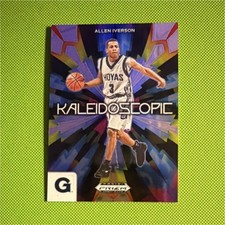 Panini Prizm Draft Picks Kaleidoscopic Allen Iverson #6 Georgetown Basketball