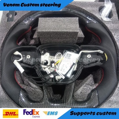 LED Carbon Fiber  Steering Wheel For Dodge Charger Durango SRT Hellcat 2015-2023