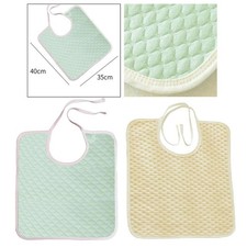 Bavoir Adulte En Coton Lavable Protecteur de Repas Imperméable