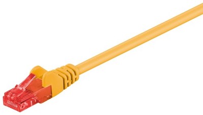 CAT 6 Netzwerkkabel, U/UTP, gelb - Länge: 2,0 m