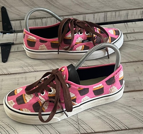 VANS PINK CUPCAKE CANVAS SHOES WOMEN'S SIZE 7.5/MEN'S SIZE 6 - Picture 3 of 9