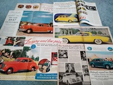 lot of 7 Life magazine Studebaker ads