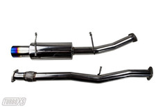 Turbo Xs N1 Style Cat Back Exhaust Wburnt Tip Fits 02-07 Wrx 04-07 Sti Sedan