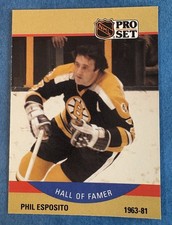 1990-91 Pro Set Hall of Famer Phil Esposito #403 Boston Bruins NHL
