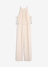 Neckholder-Overall Gr. 36 Sand Damenoverall Sommer-Jumpsuit Hosenanzug Neu*