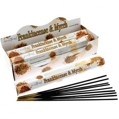 Stamford Weihrauch & Myrrhe Hex Räucherstäbchen Box 6 Packungen Raumduft