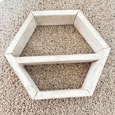 Handmade Wooden Hexagon Shelf