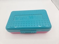 Spacemaker Pencil Box Plastic Made In USA Case Newell School Kmart Vintage 90s