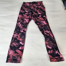 Lululemon Womens Pink High Waisted Leggings size 4 No Pockets Excellent
