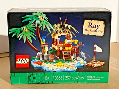 LEGO Ideas: Ray the Castaway (40566) New in Sealed Box. Limited Edition.Retired.