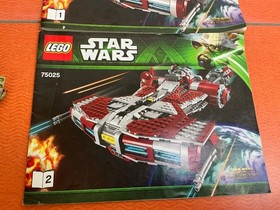 Lego Star Wars Jedi Defender-class Cruiser 75025 PRE-BUILT