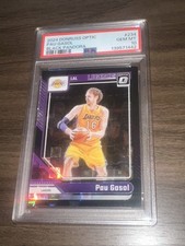 2024-25 Panini Donruss Optic Legends Pau Gasol BLACK PANDORA 02/15 PSA 10