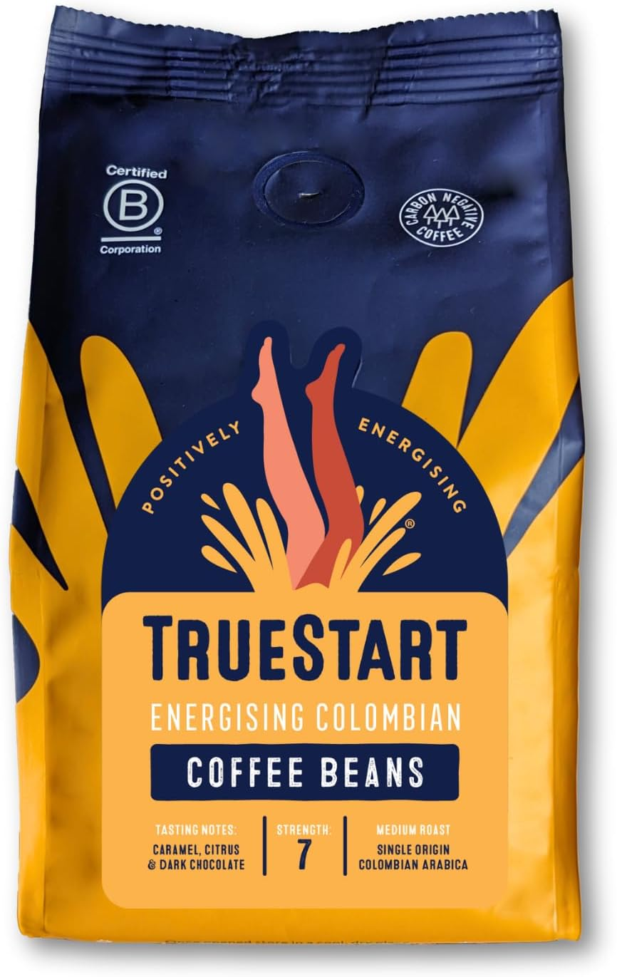 Coffee Beans - Smooth Energising Colombian - 100% Arabica, Medium Roast, Single